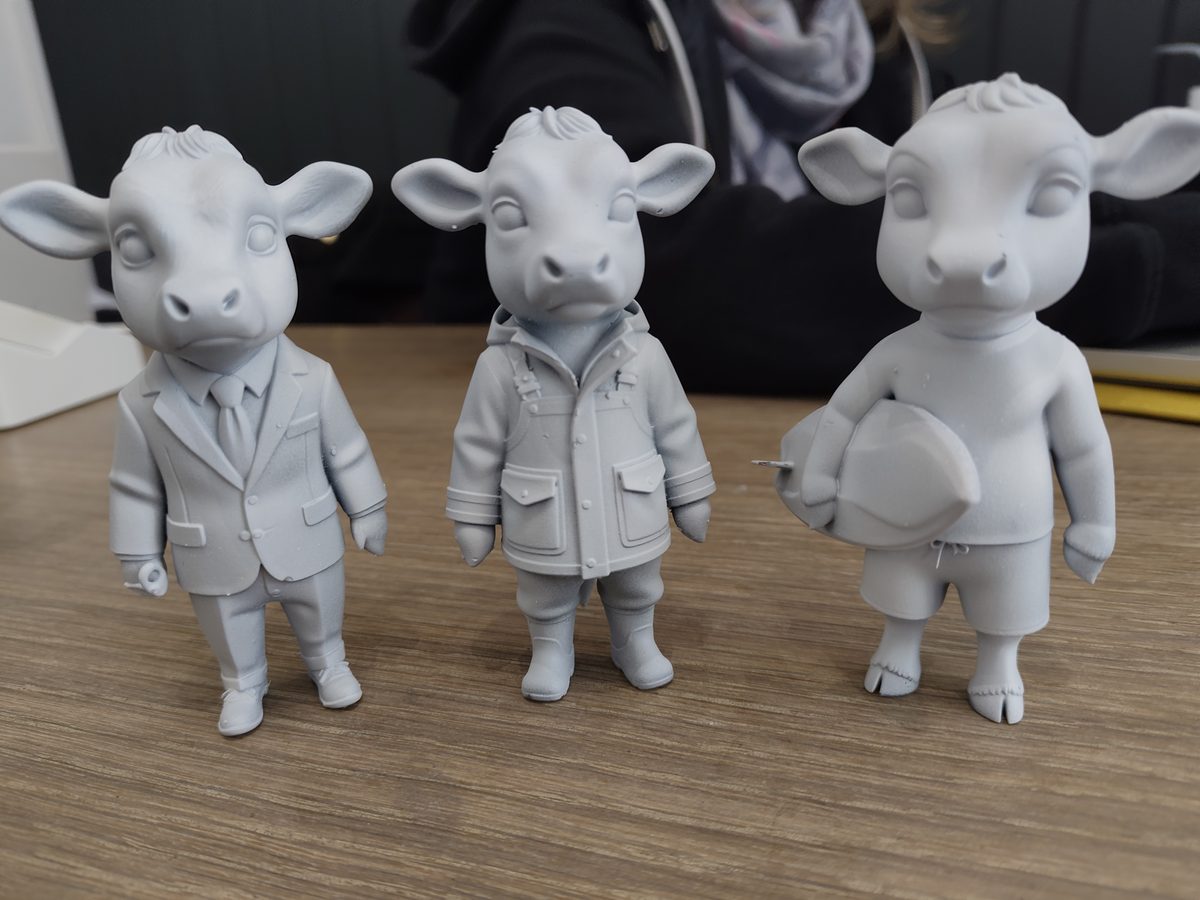 Jersey Herd resin figures printed at Physibles 3D printing studio Jersey