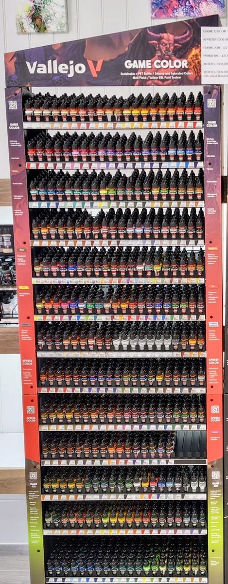 The Vallejo Game Color stand at Physibles
